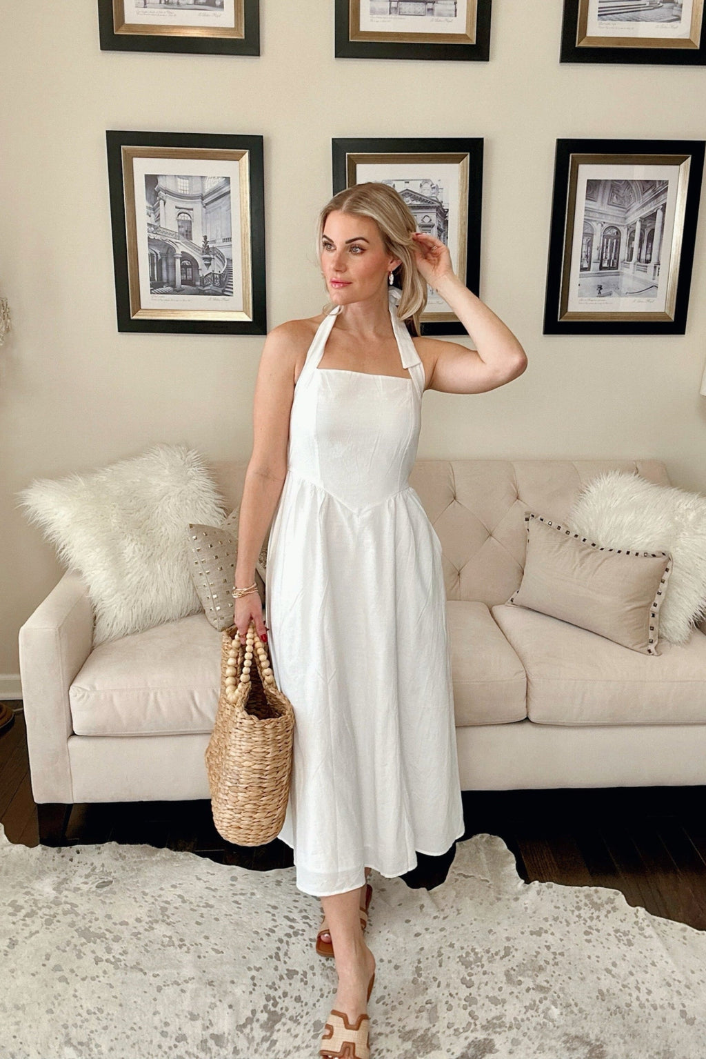 Luxuii Sleeveless Halter Off Shoulder High Waist Beach Long Dresses
