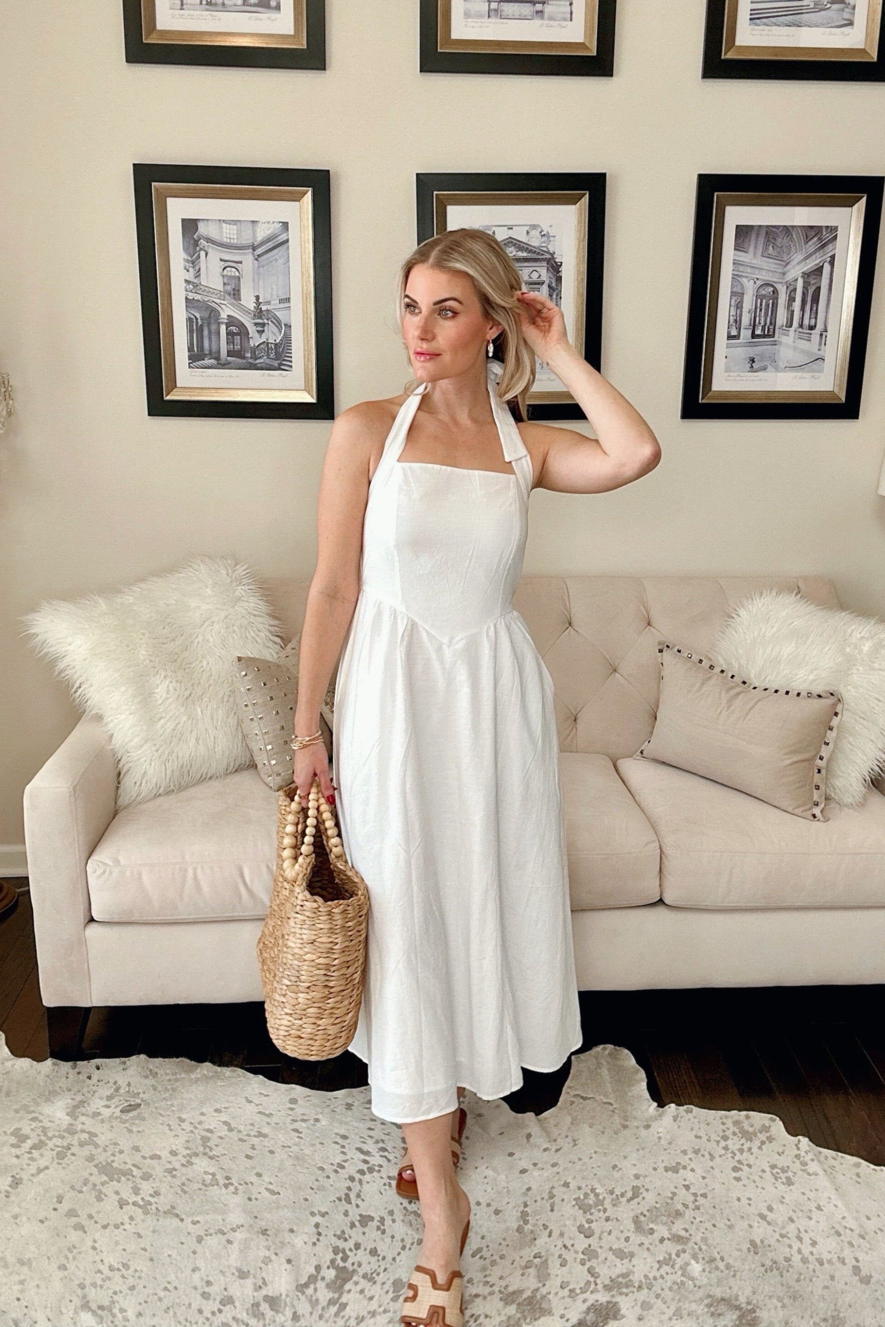Luxuii Sleeveless Halter Off Shoulder High Waist Beach Long Dresses