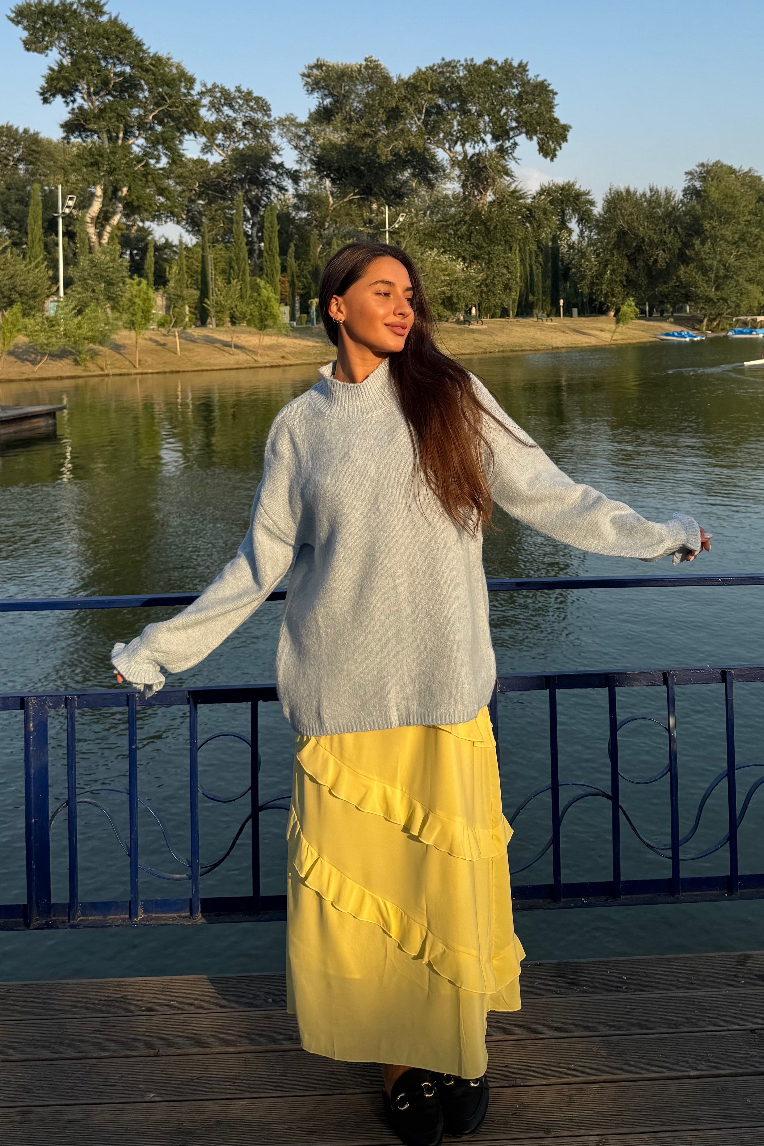 Luxuii Turtleneck Knitted Chunky Pullover Sweater Jumper Tops