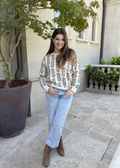 Luxuii Crewneck Printed Cute Oversized Knitted Pullover Tops