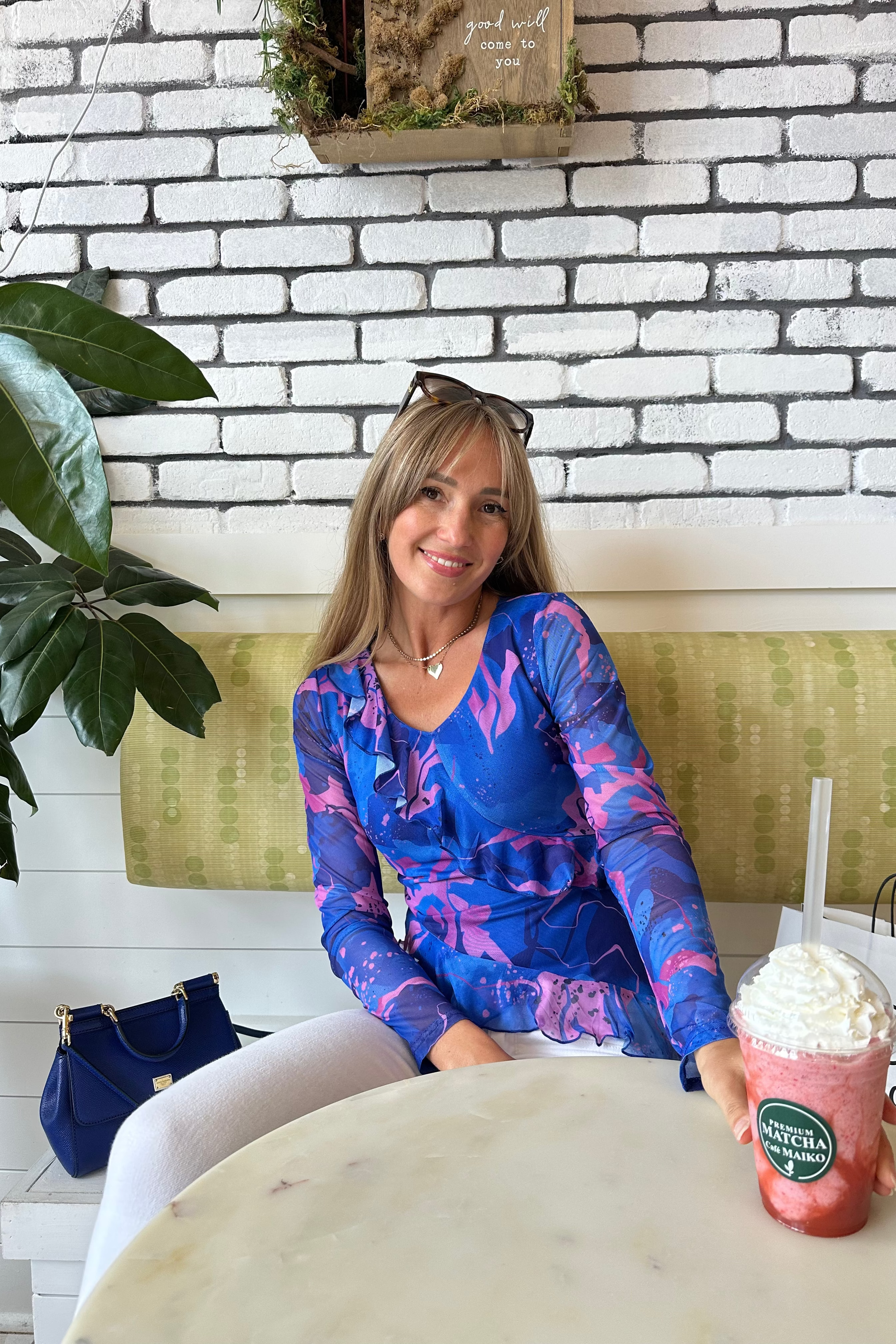 Luxuii Floral Shirts V Neck Going Out Ruffle Tops Blouses
