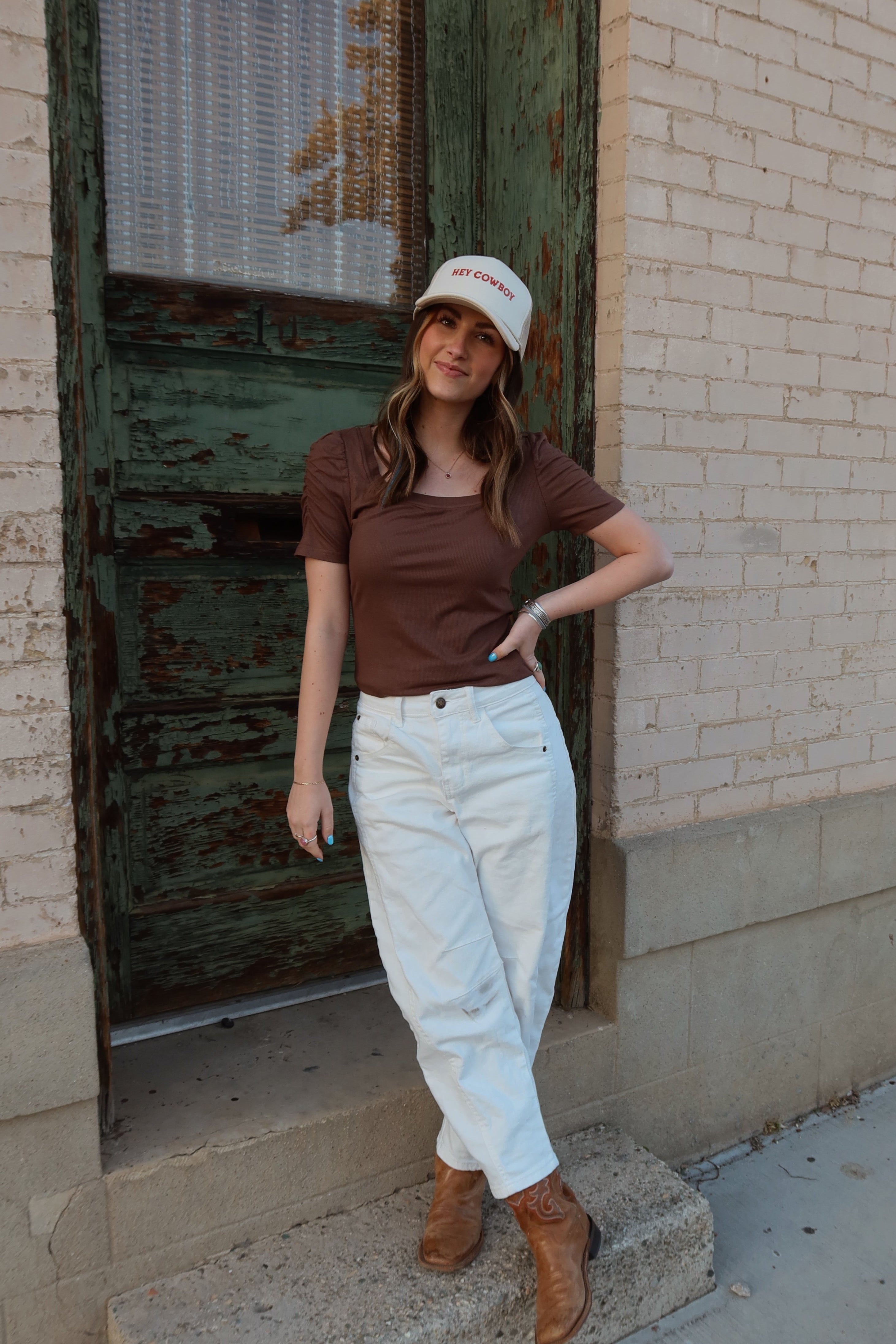 Luxuii Square Neck Slim Fit Casual Basic Business Work Tops