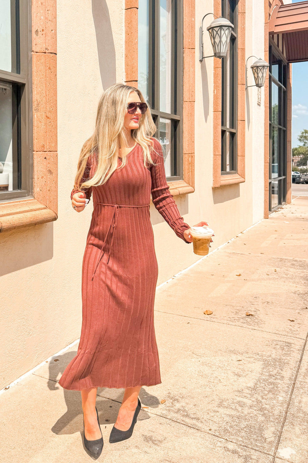 Luxuii Fall Sweater V Neck Ribbed Knit Party Cocktail Bodycon Dresses