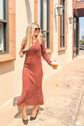 Luxuii Fall Sweater V Neck Ribbed Knit Party Cocktail Bodycon Dresses