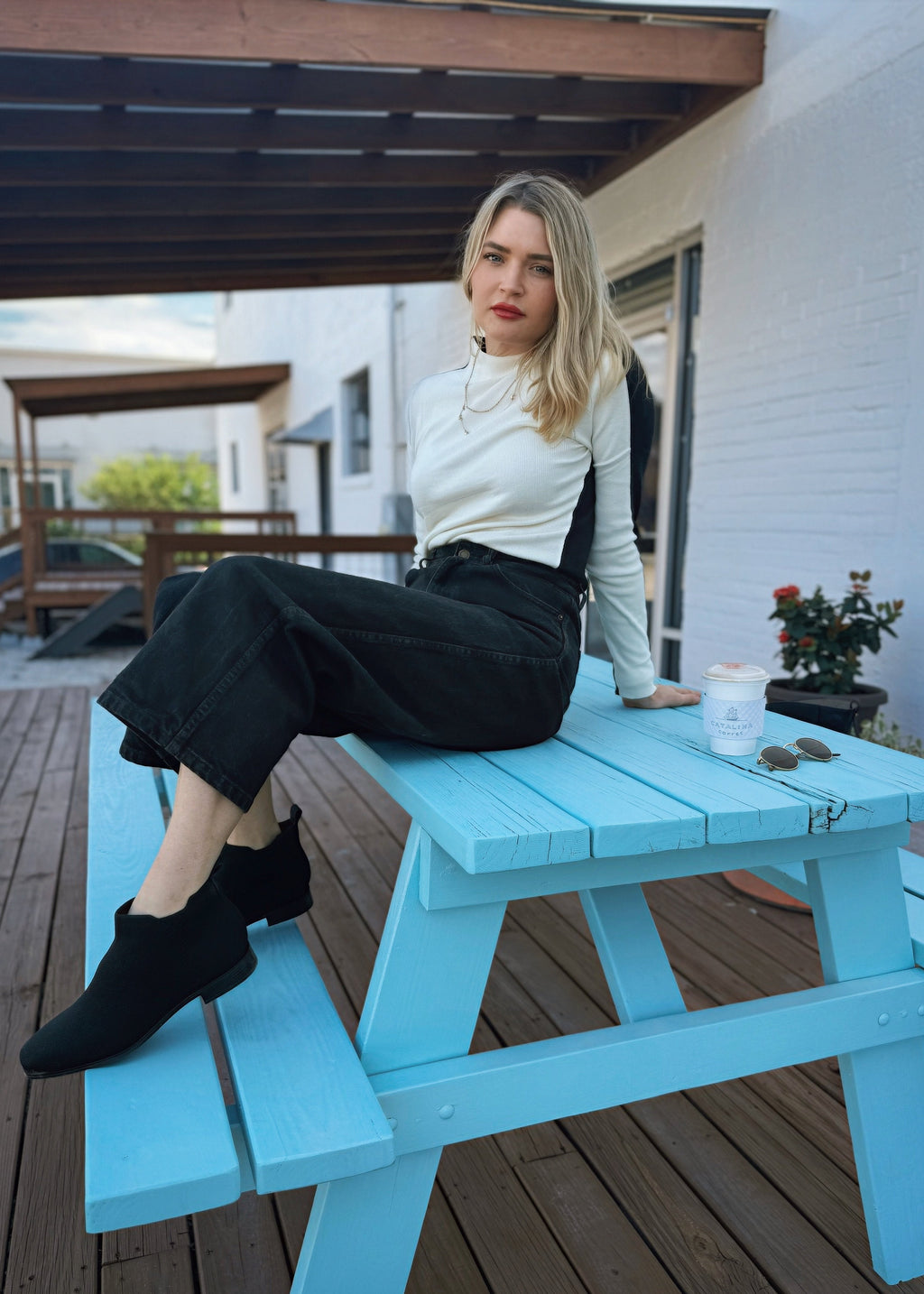 Luxuii Color Block Ribbed Knit Shirts Basic Slim Fit Pullover Tops