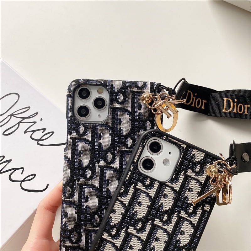 Luxury Monogram Charm Strap iPhone Case