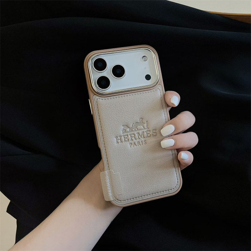 Premium Leather Style Case for iPhone 12 - 17 Series