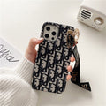 Luxury Monogram Charm Strap iPhone Case