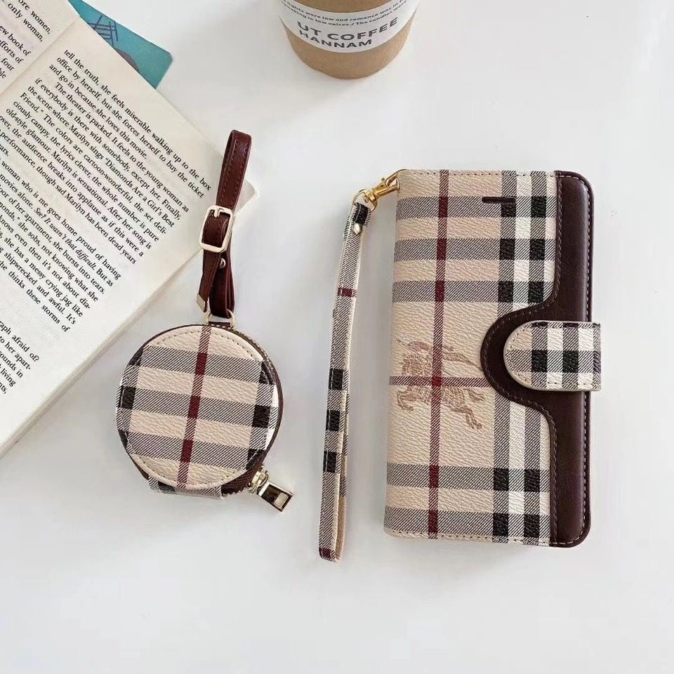 Luxury iPhone & AirPods Case with Card Holder