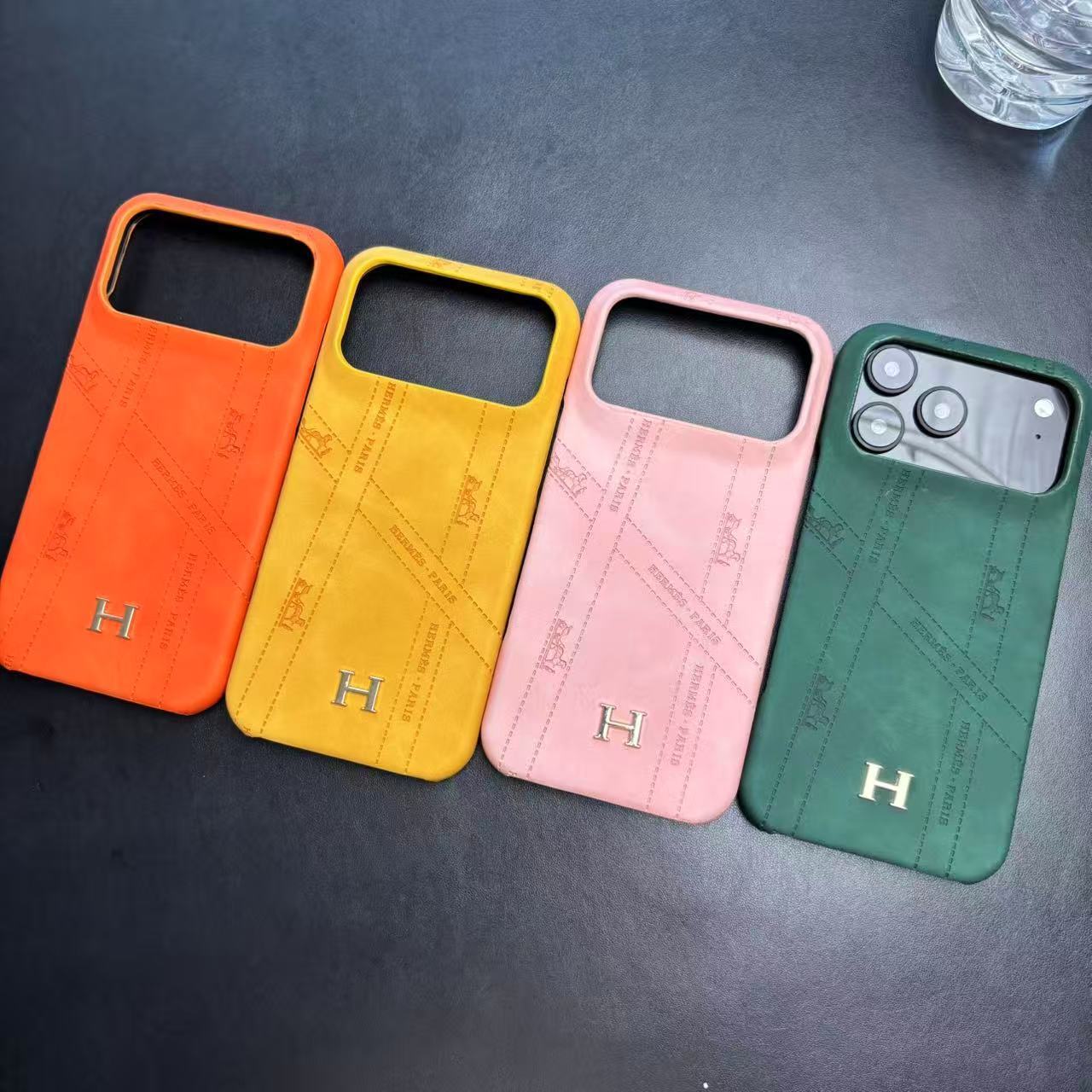 Luxury Leather Case For iPhone 12-17