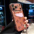 Luxury Phone Case with Card Holder For iPhone 12-17