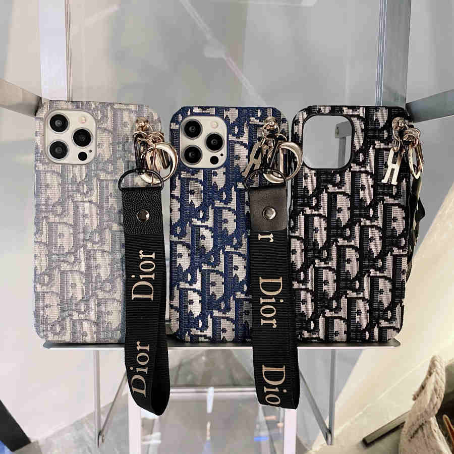 Luxury Monogram Charm Strap iPhone Case