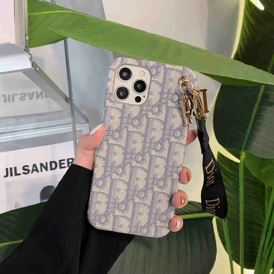 Luxury Monogram Charm Strap iPhone Case