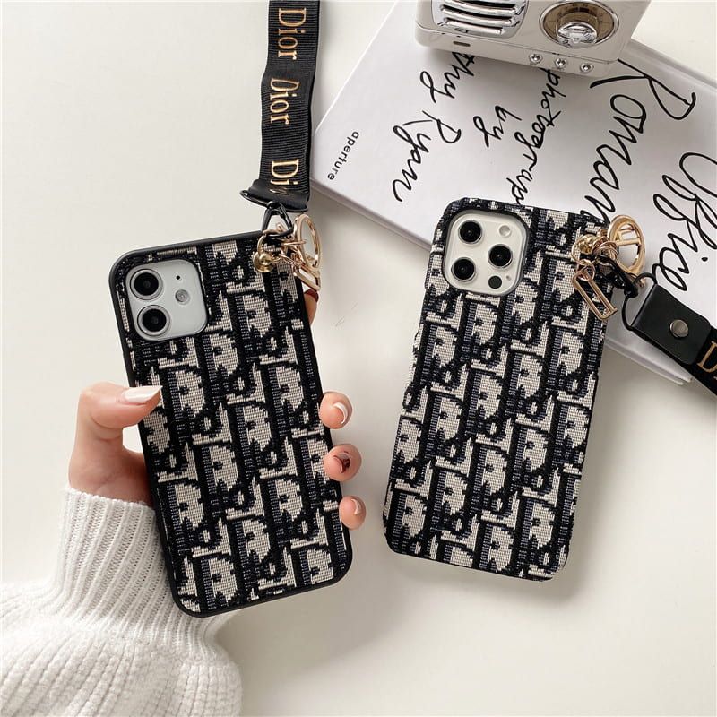 Luxury Monogram Charm Strap iPhone Case