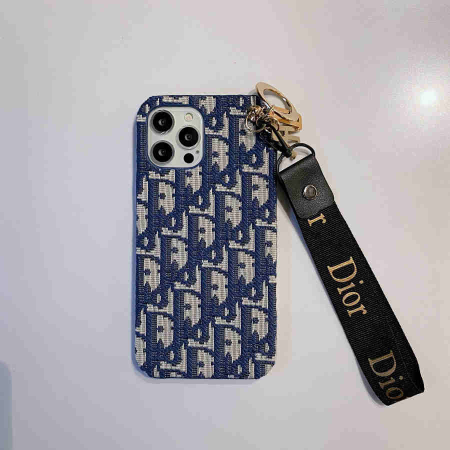 Luxury Monogram Charm Strap iPhone Case