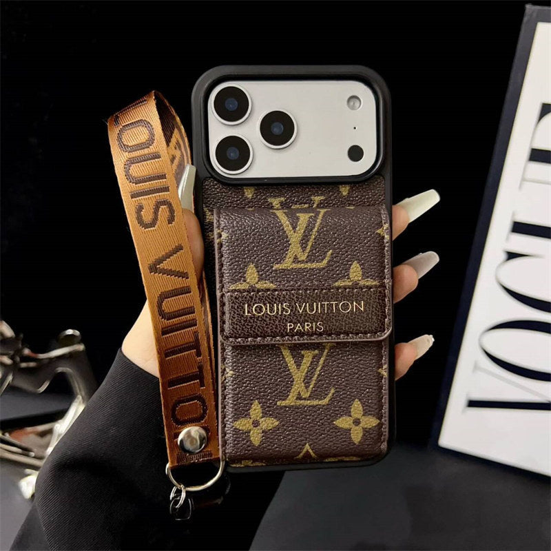 Phone case with card slot for iPhone 12-17 Series