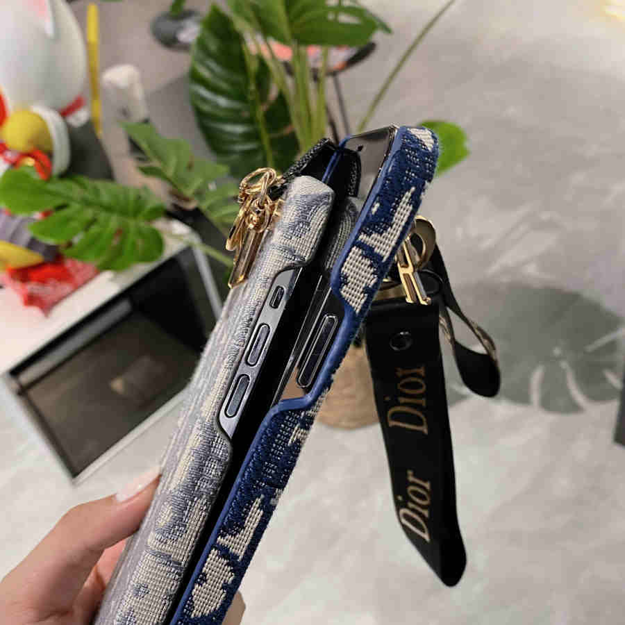 Luxury Monogram Charm Strap iPhone Case
