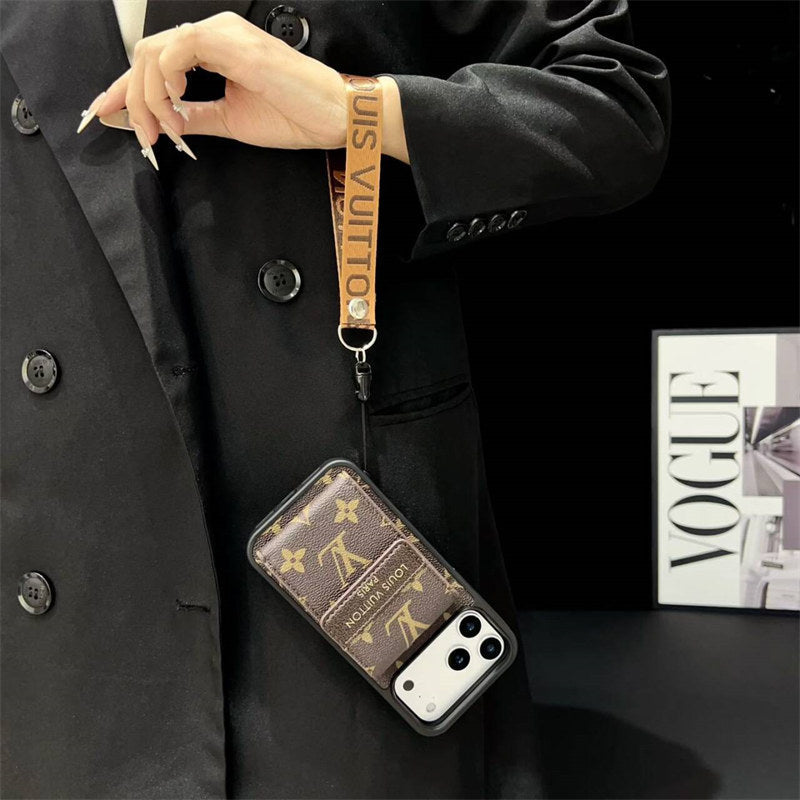 Phone case with card slot for iPhone 12-17 Series