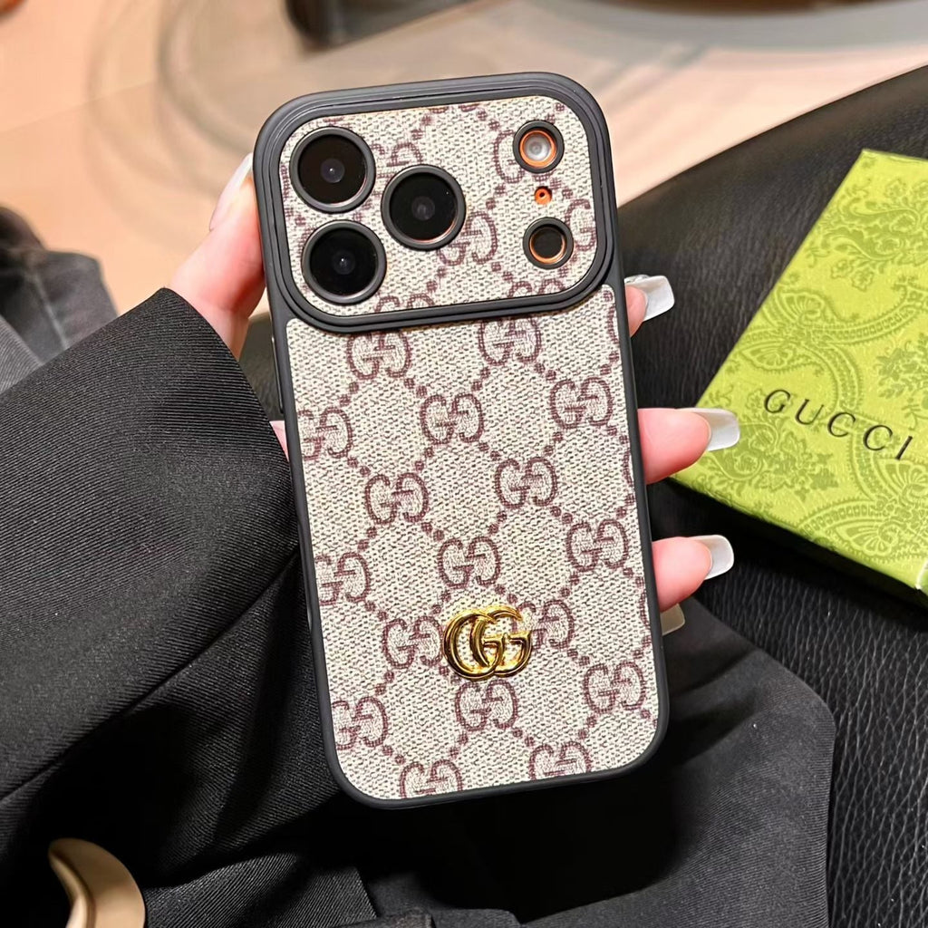 Luxury iPhone Case with Interchangeable Camera Lens Frames