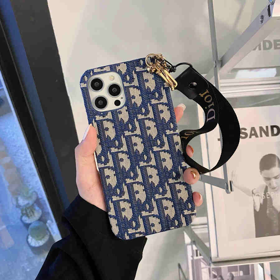 Luxury Monogram Charm Strap iPhone Case