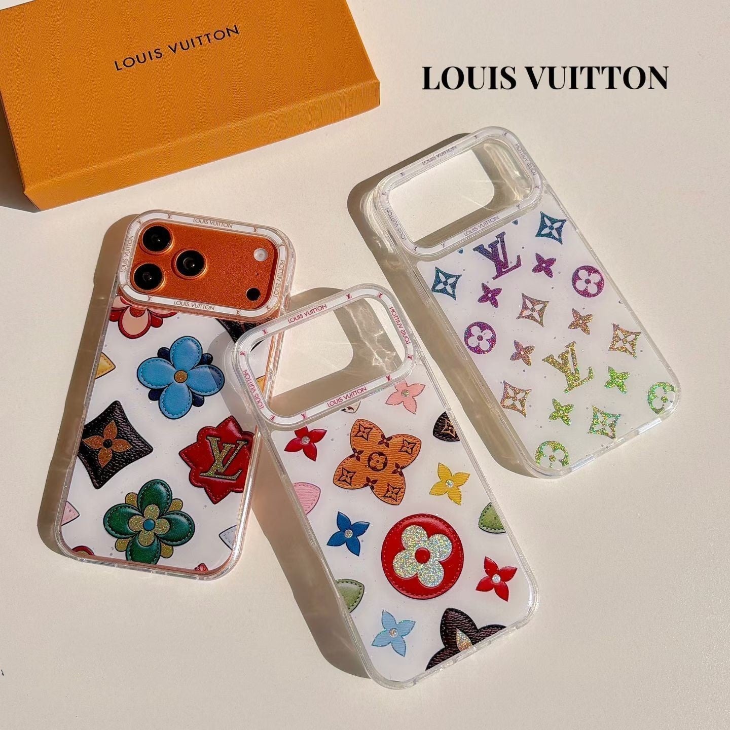 Multicolor Monogram White Case iPhone