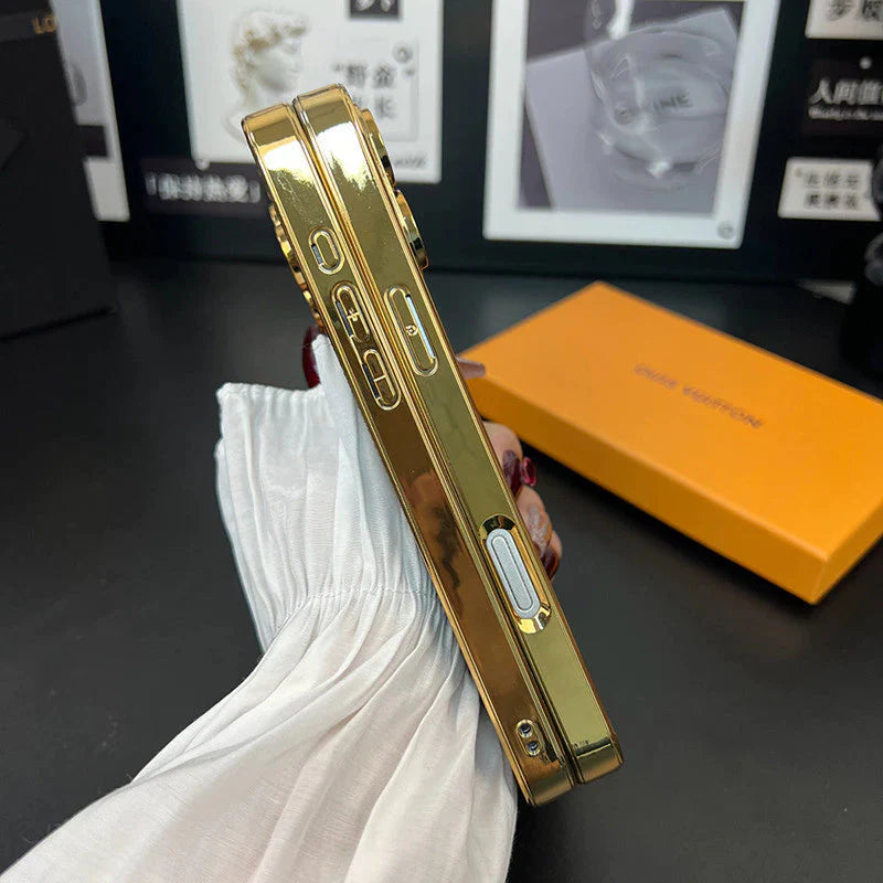 NEW DESIGN SOFT LUXURY IPHONE CASE WITH GOLDEN BORDER