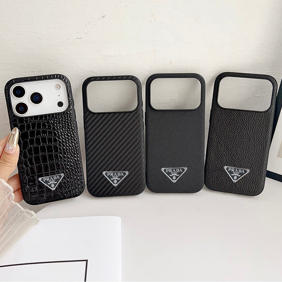 Mixed Texture Full Coverage Protective iPhone Case